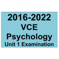 VCE Psychology Exam Unit 1